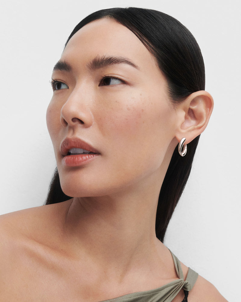 Helix silver hoops - 
  
    Sterling Silver
  
