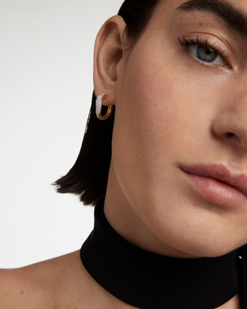 Apollo Creolen Aus Gold Mit Diamanten - 
  
    18 kt Gold
  
