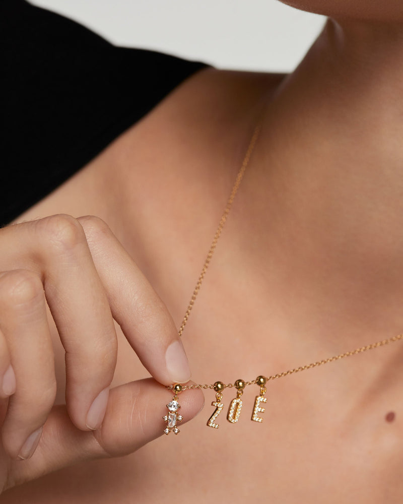 Jewelry letter charms hot sale