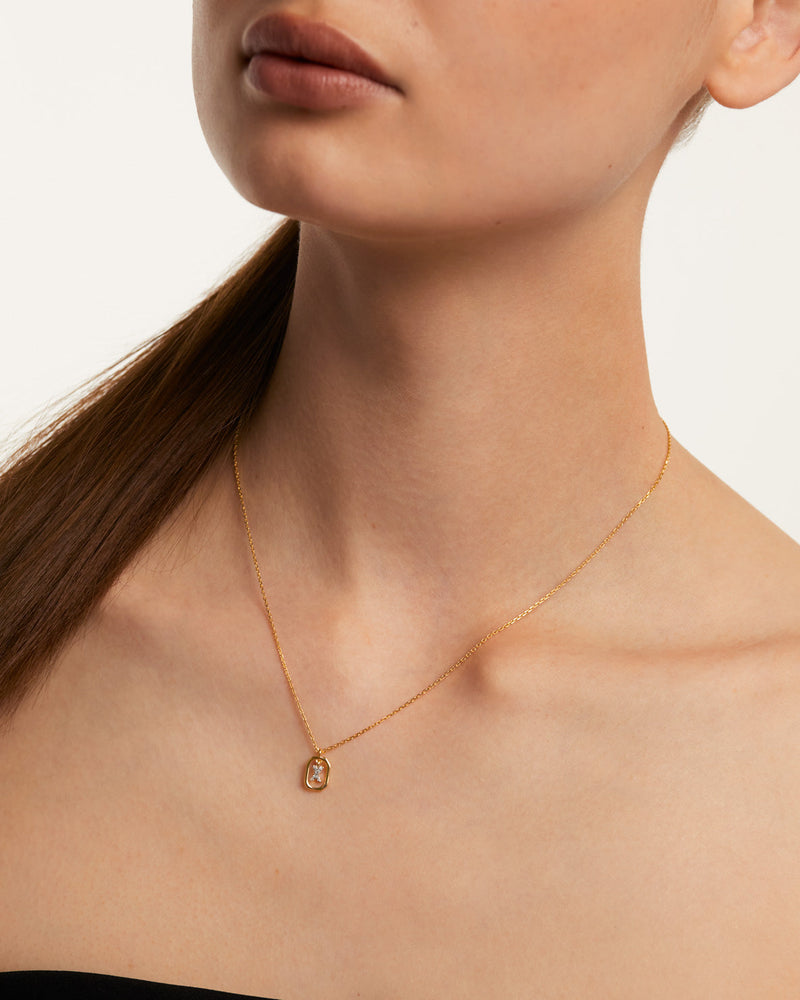 Mini Letter X Necklace - 
  
    Sterling Silver / 18K Gold plating
  
