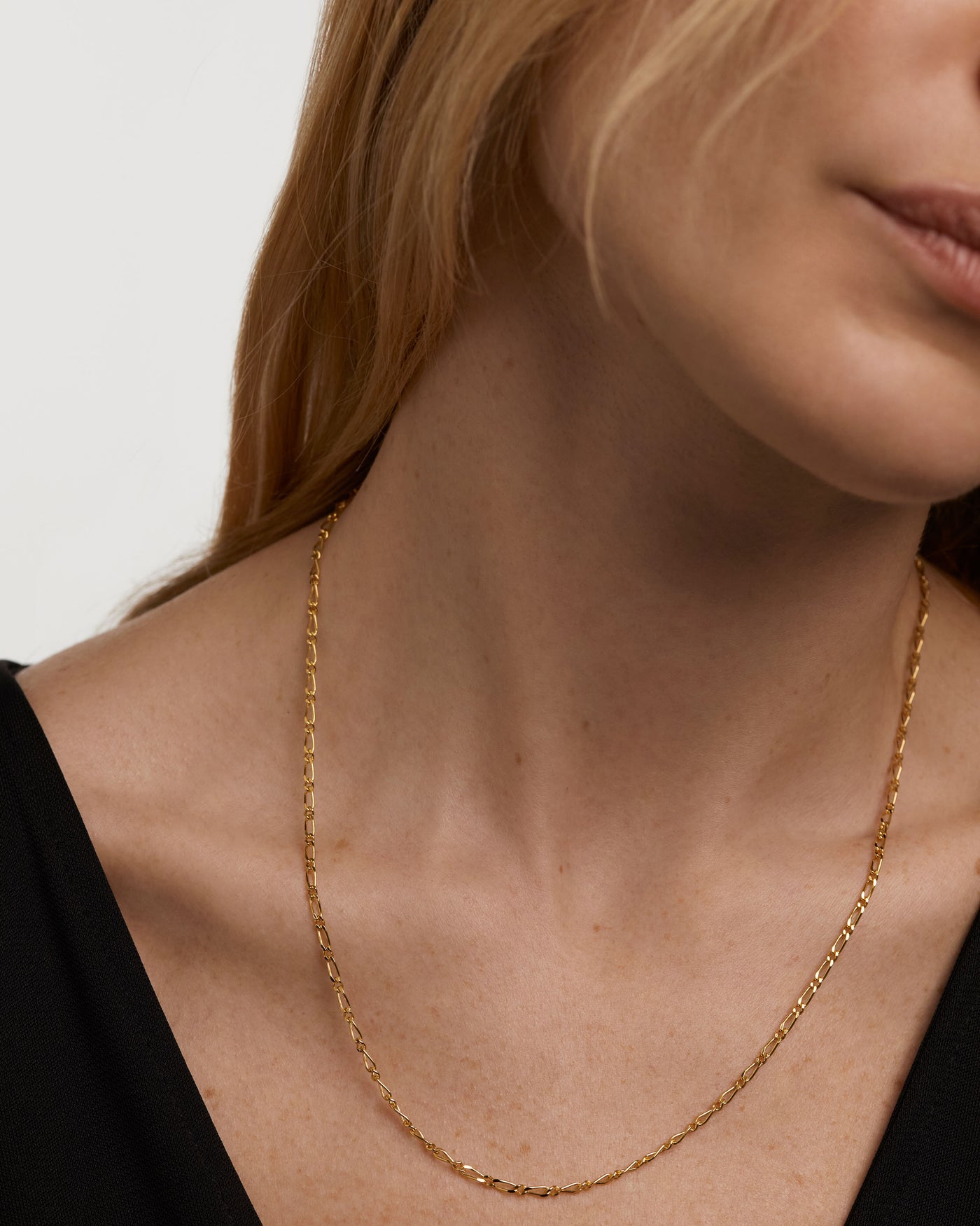 Gliederkette Adele Halskette 
  
    Sterling Silber / 18K Goldplattierung
  
