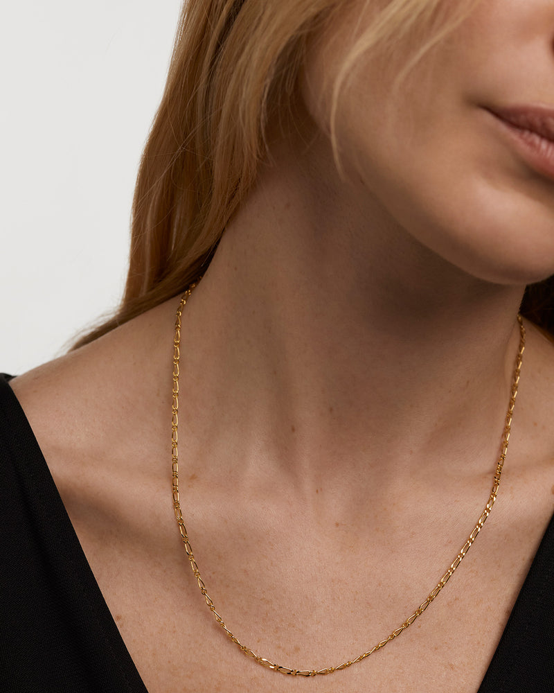 Collar Cadena Adele - 
  
    Plata de Ley / Baño de Oro 18K
  
