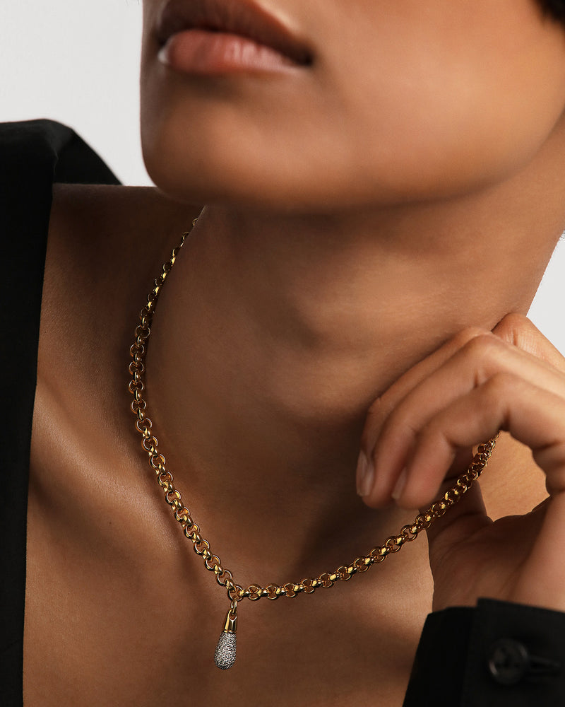 Collar Cadena Jazz - 
  
    Plata de Ley / Baño de Oro 18K
  
