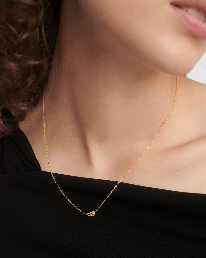 Delta necklace - 
  
    Sterling Silver / 18K Gold plating
  
