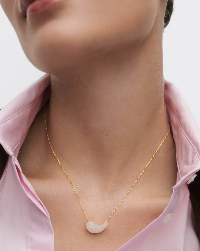 Quartz Aura necklace - 
  
    Sterling Silver / 18K Gold plating
  

