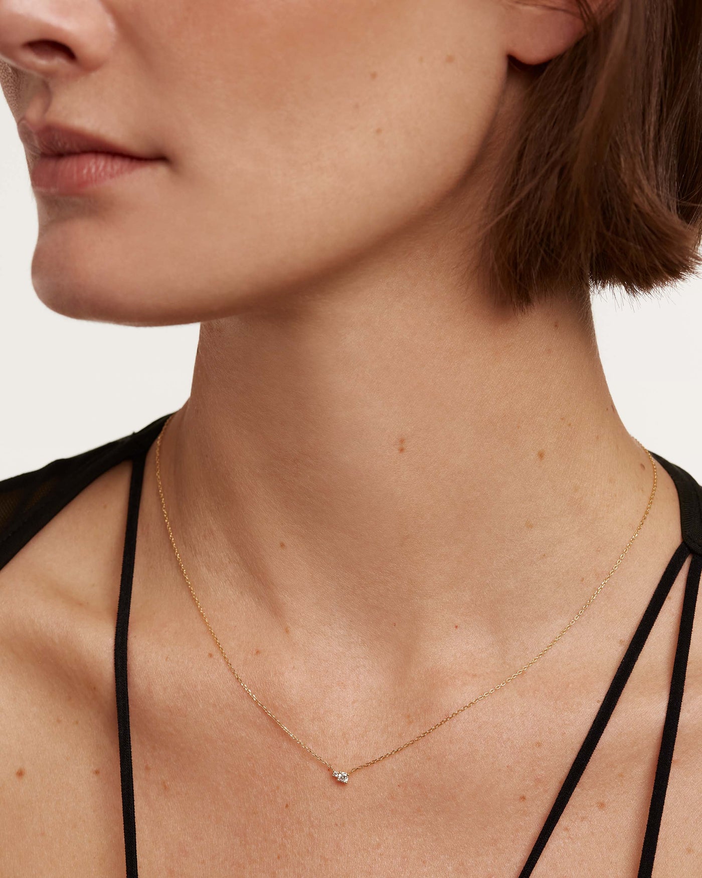 Collier en Diamants et en Or duo 
  
    Or 18 carats
  
