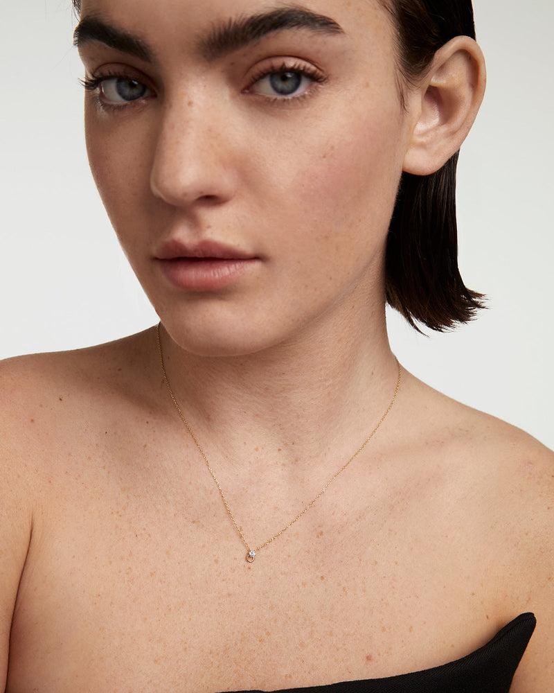 Diamond And Gold Ari Necklace - 
  
    18K Gold
  
