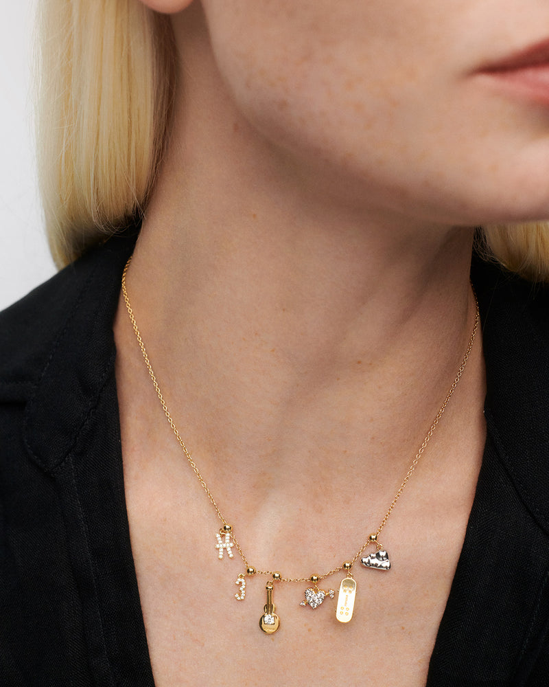 Stier Sternzeichen Charm - 
  
    Sterling Silber / 18K Goldplattierung
  

