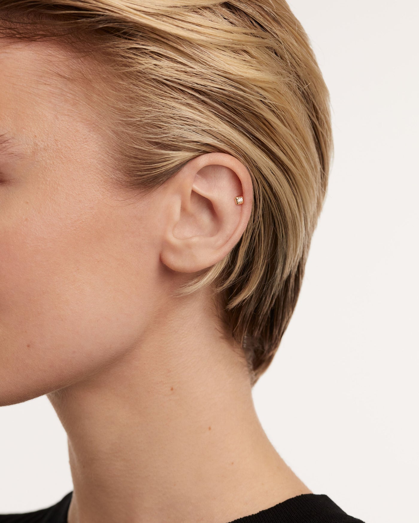 Diamond  ear piercings