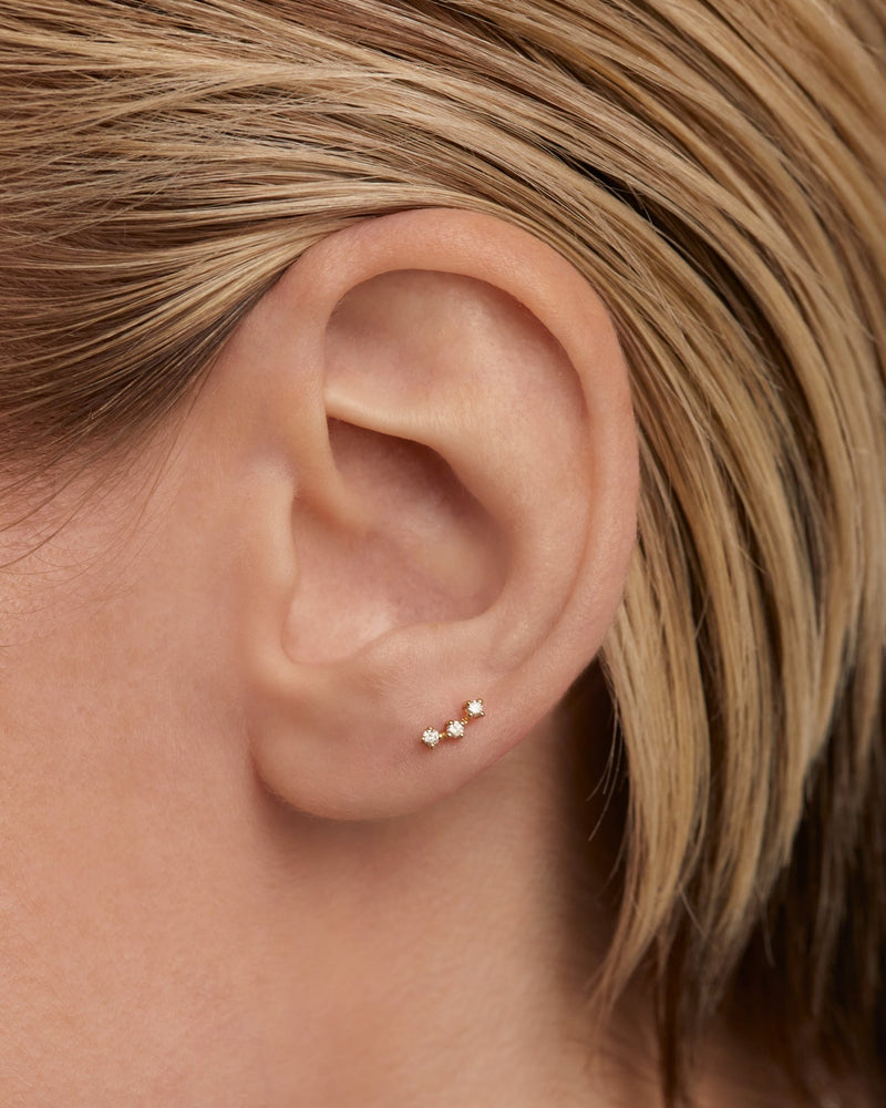 Piercing oreja de Diamantes Y oro Brooklyn - 
  
    Oro 18K
  
