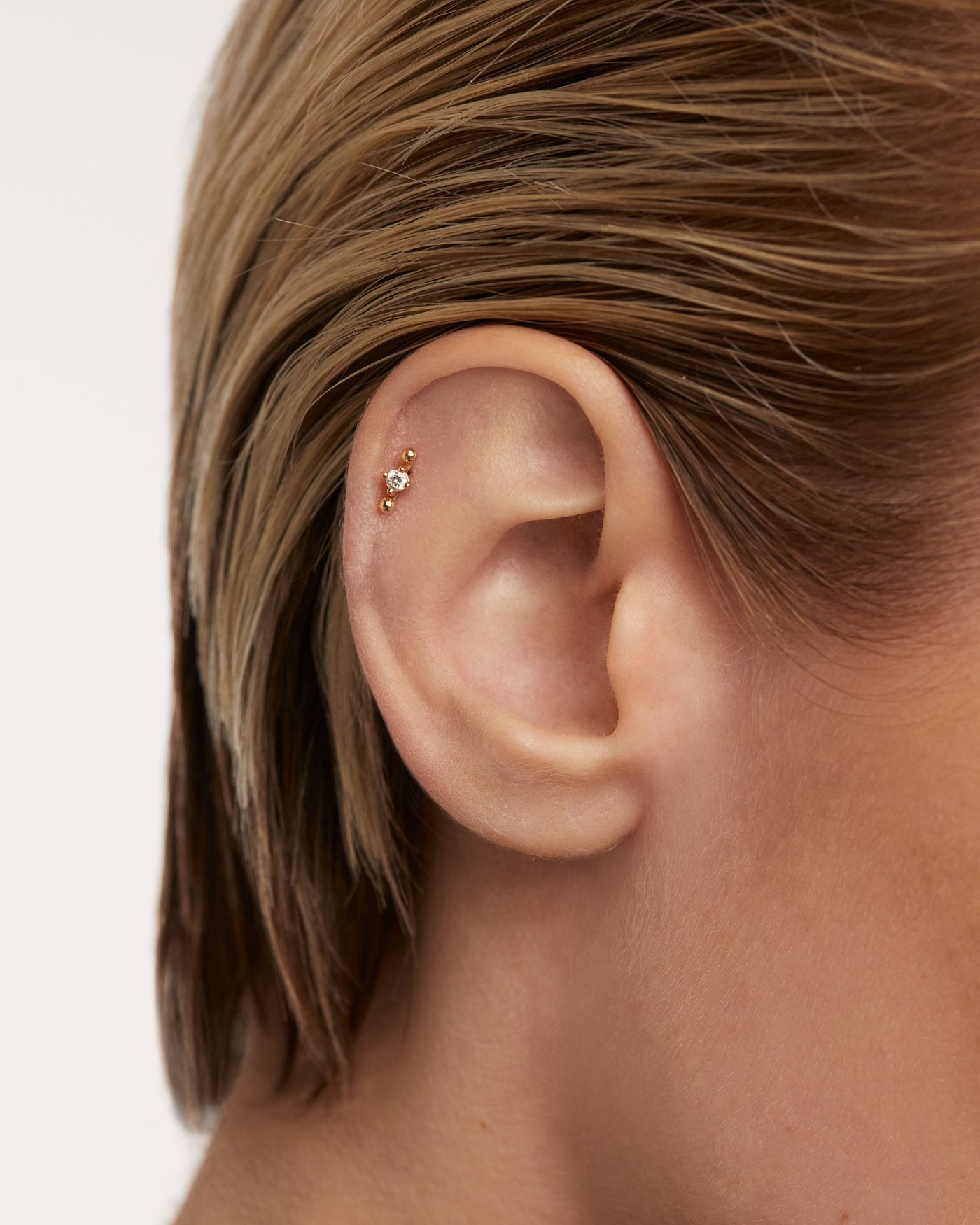 Diamond  ear piercings