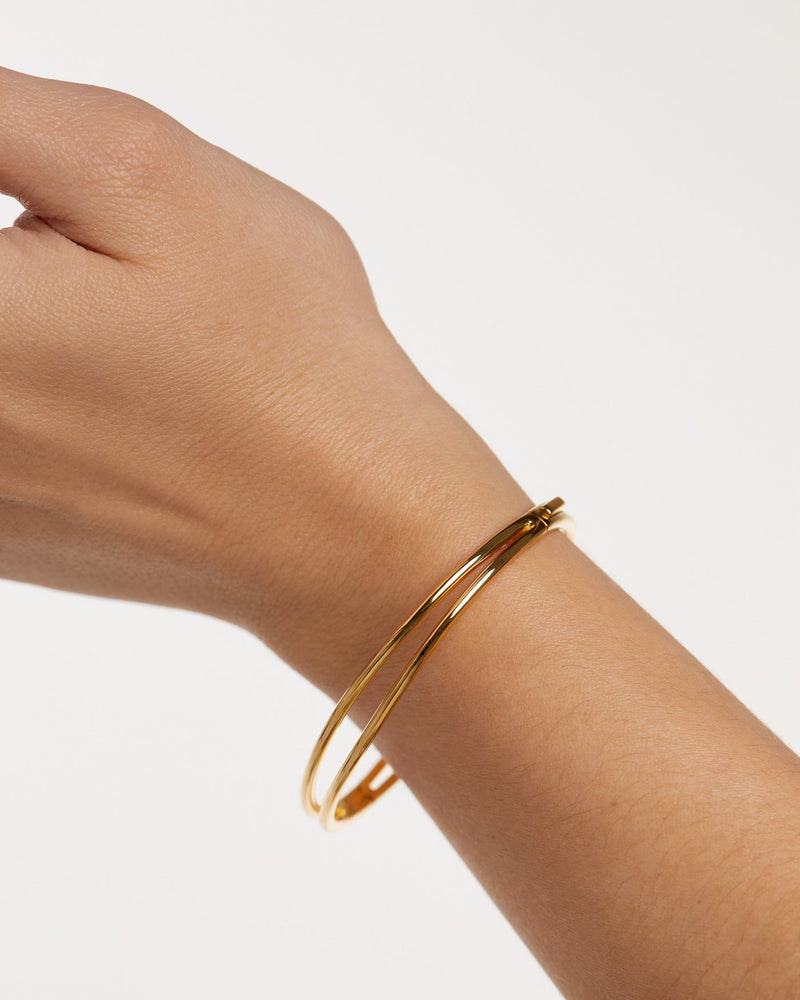 18K Gold Plated Simple Twist Cuff Bangle, Minimalist Bracelet, Women Jewelry  - Etsy | Gold minimalist jewelry, Gold bracelet simple, Simple gold bangle