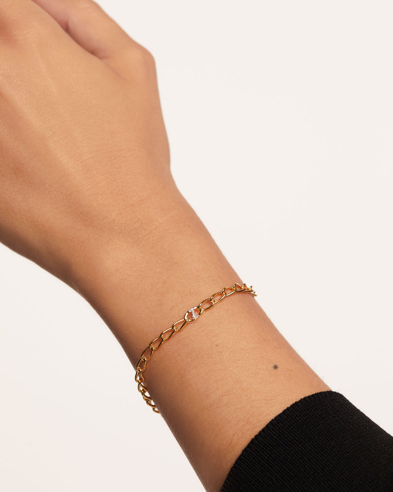 Letter Z Chain Bracelet - 
  
    Sterling Silver / 18K Gold plating
  
