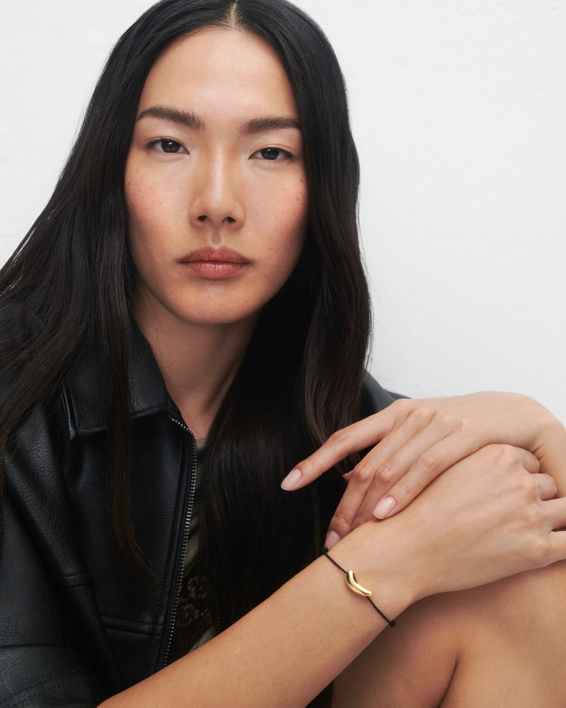 Bracciale in corda Orbit - 
  
    Argento sterling / Placcatura in Oro 18K
  
