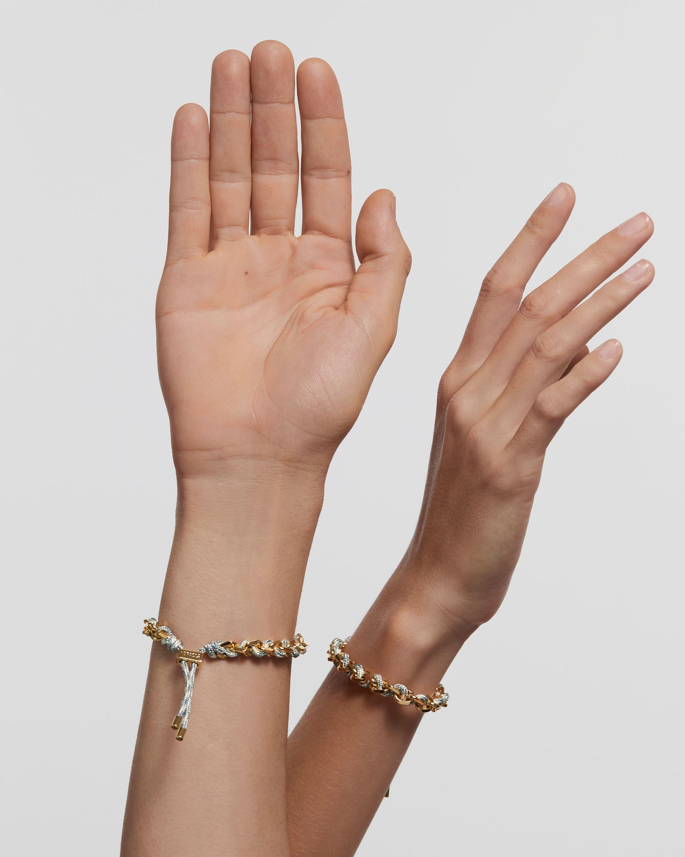 Bracciale Catena e Corda Sky - 
  
    Corda / Placcatura in Oro 18K
  

