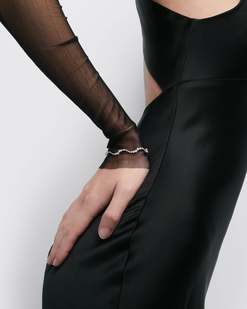 Bracciale in diamanti e oro bianco Venus - 
  
    Oro bianco 18K / Placcatura in argento rodiato
  
