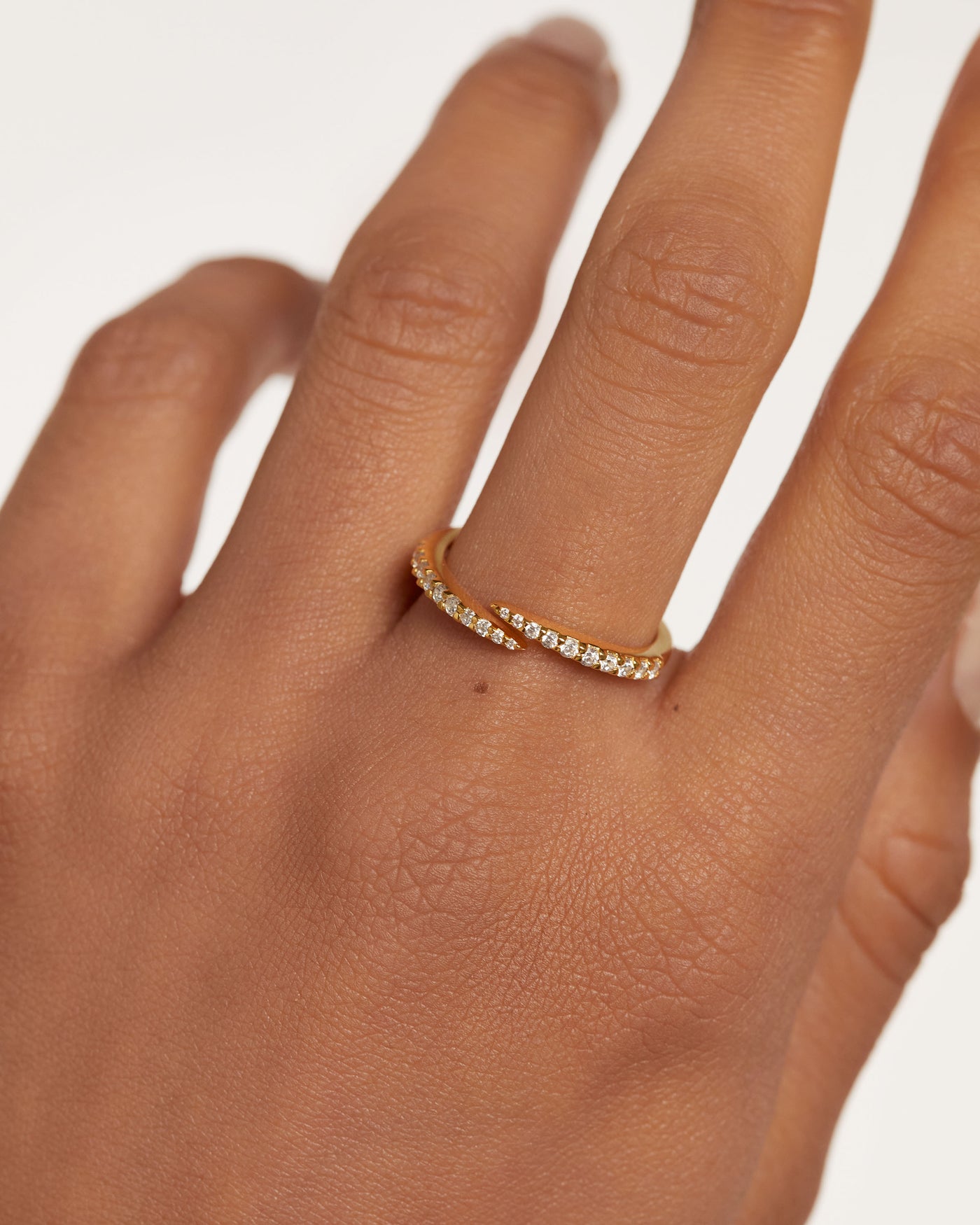 Crystal and zirconia  rings