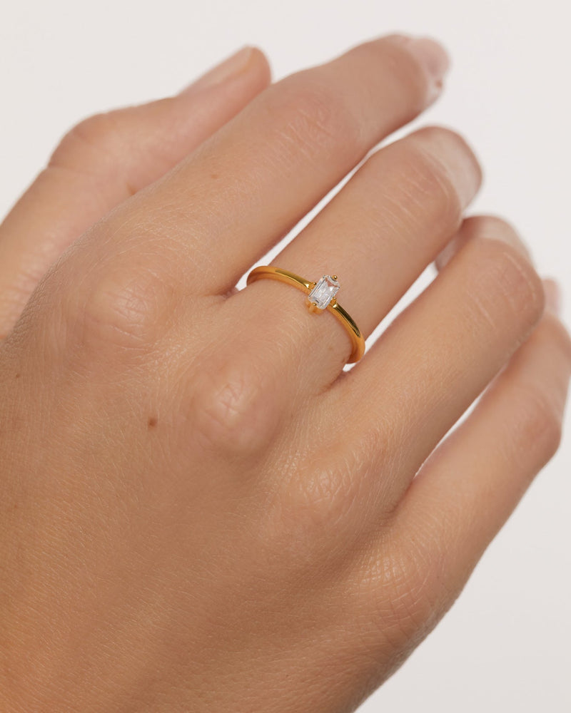 Mia Ring - 
  
    Sterling Silber / 18K Goldplattierung
  
