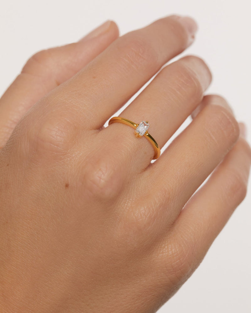 Mia Ring - 
  
    Sterling Silver / 18K Gold plating
  
