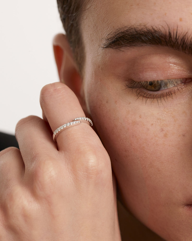 Bague en Argent Embrace - 
  
    Argent massif
  
