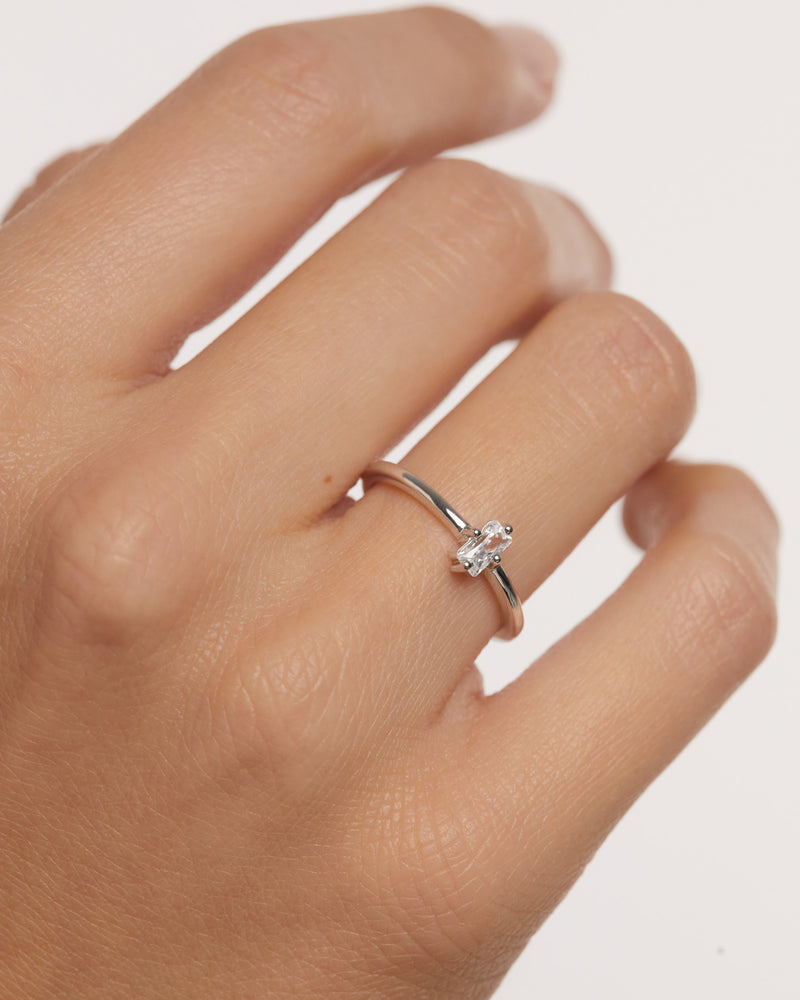 Mia Silver Ring - 
  
    Argent massif
  
