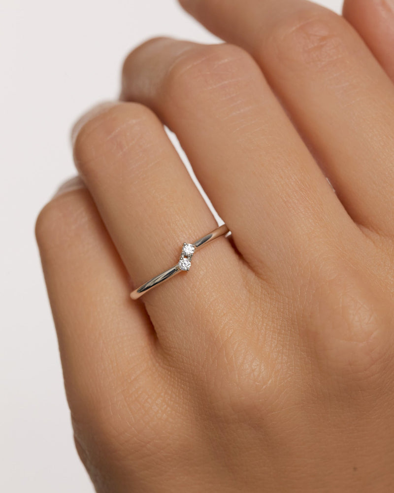 Bague en Argent Couplet - 
  
    Argent massif
  
