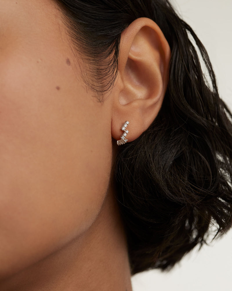 The Zipper Silver Earrings - 
  
    Sterling Silver
  
