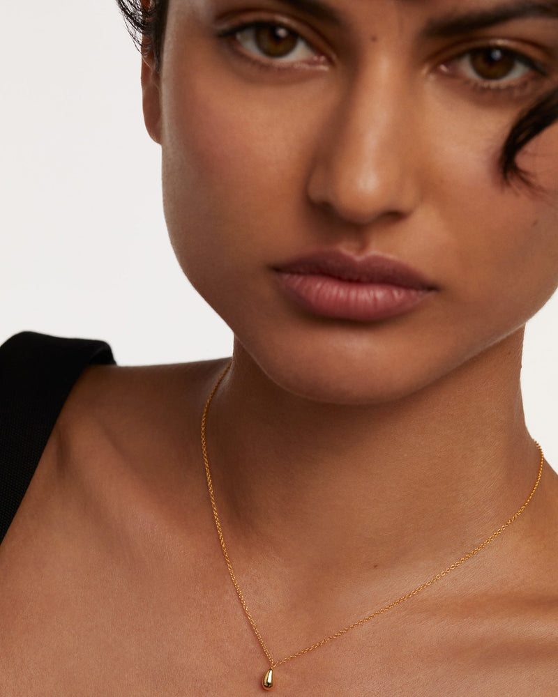 Drop Necklace - 
  
    Sterling Silver / 18K Gold plating
  

