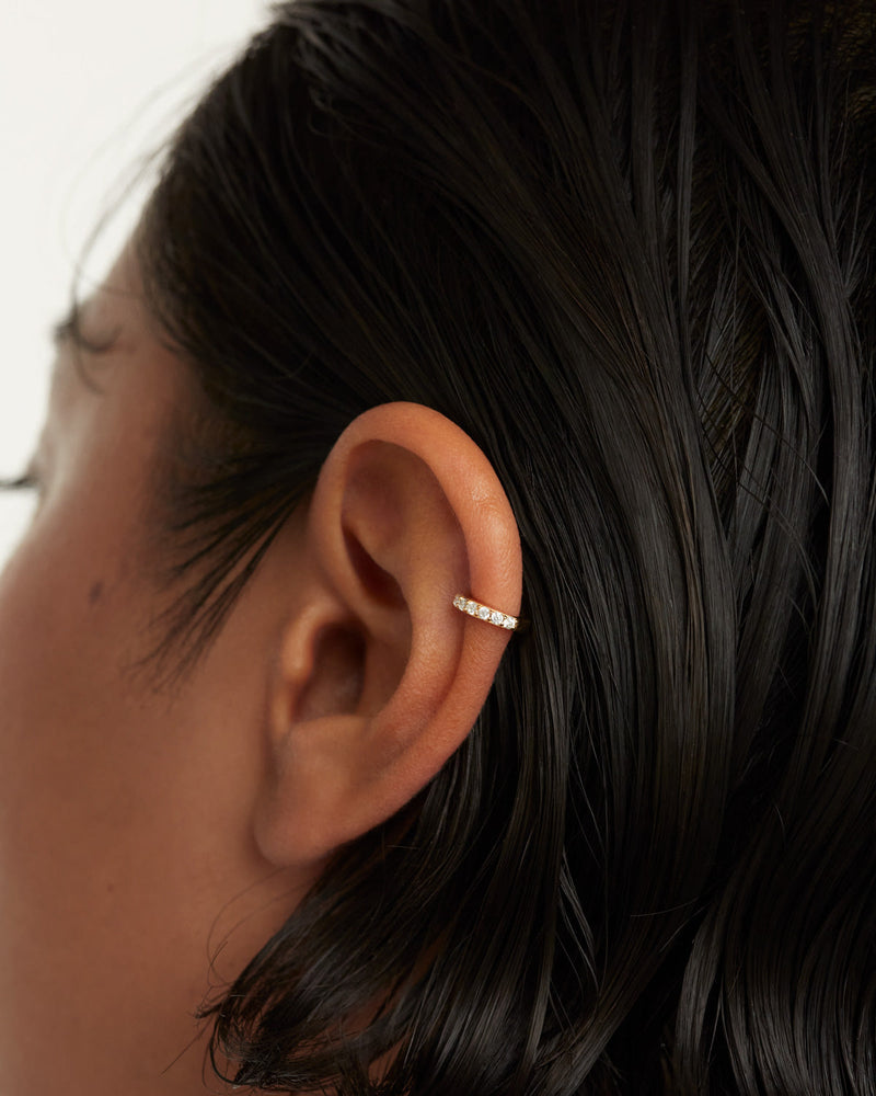 Ear Cuff Alex - 
  
    Argent massif / Placage Or 18 Ct
  

