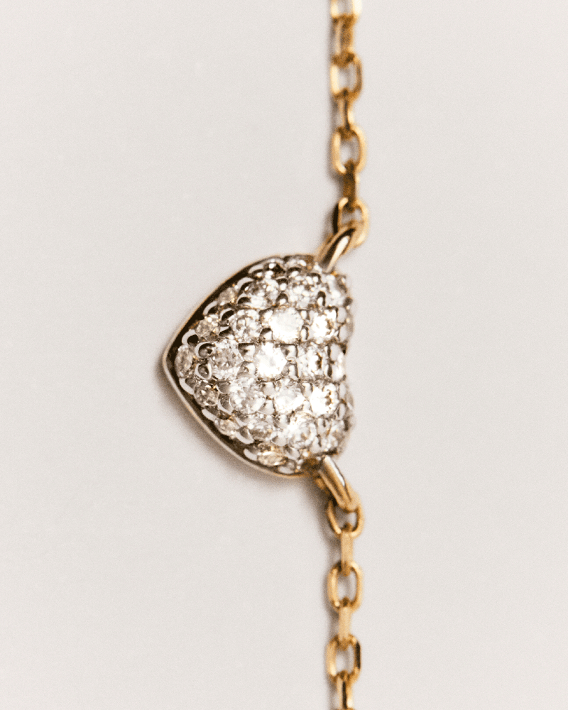 Heart armband aus gold mit diamanten - 
  
    18 kt Gold
  
