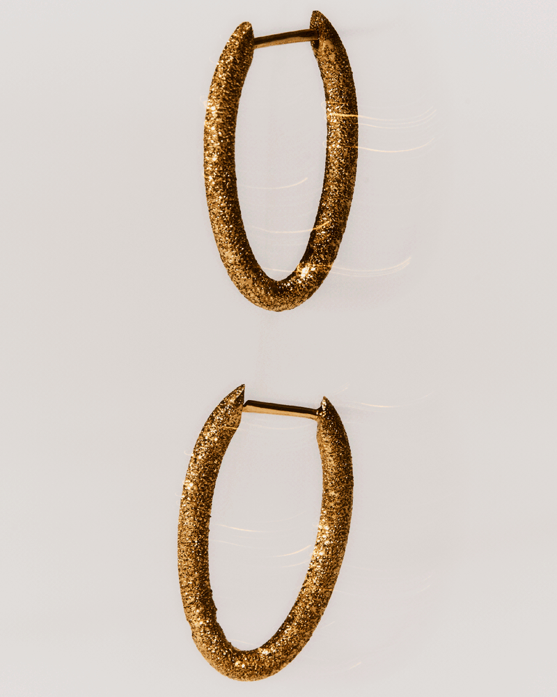 Aros de Oro Efecto Arena Vera - 
  
    Oro 18K
  
