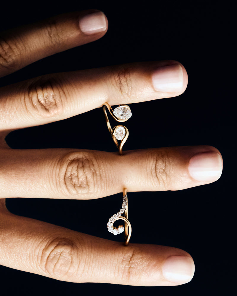 Anello in diamanti e oro Lea - 
  
    Oro 18K
  
