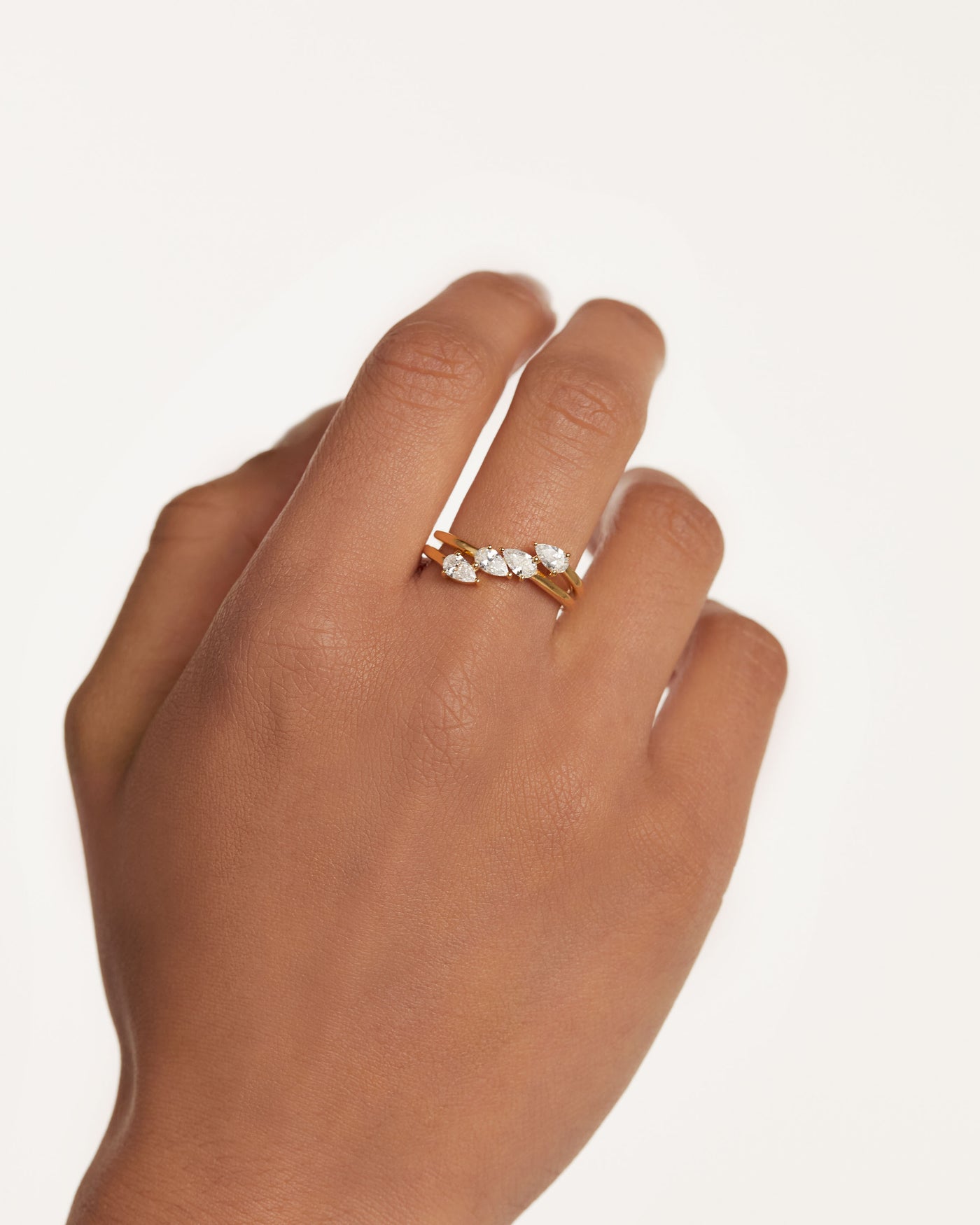 Crystal and zirconia  rings