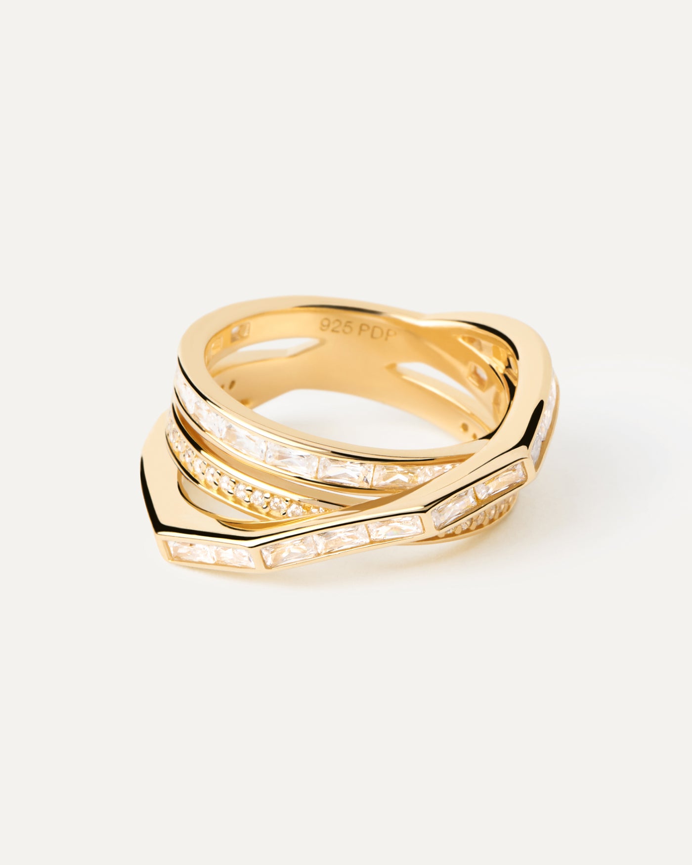 Crystal and zirconia  rings