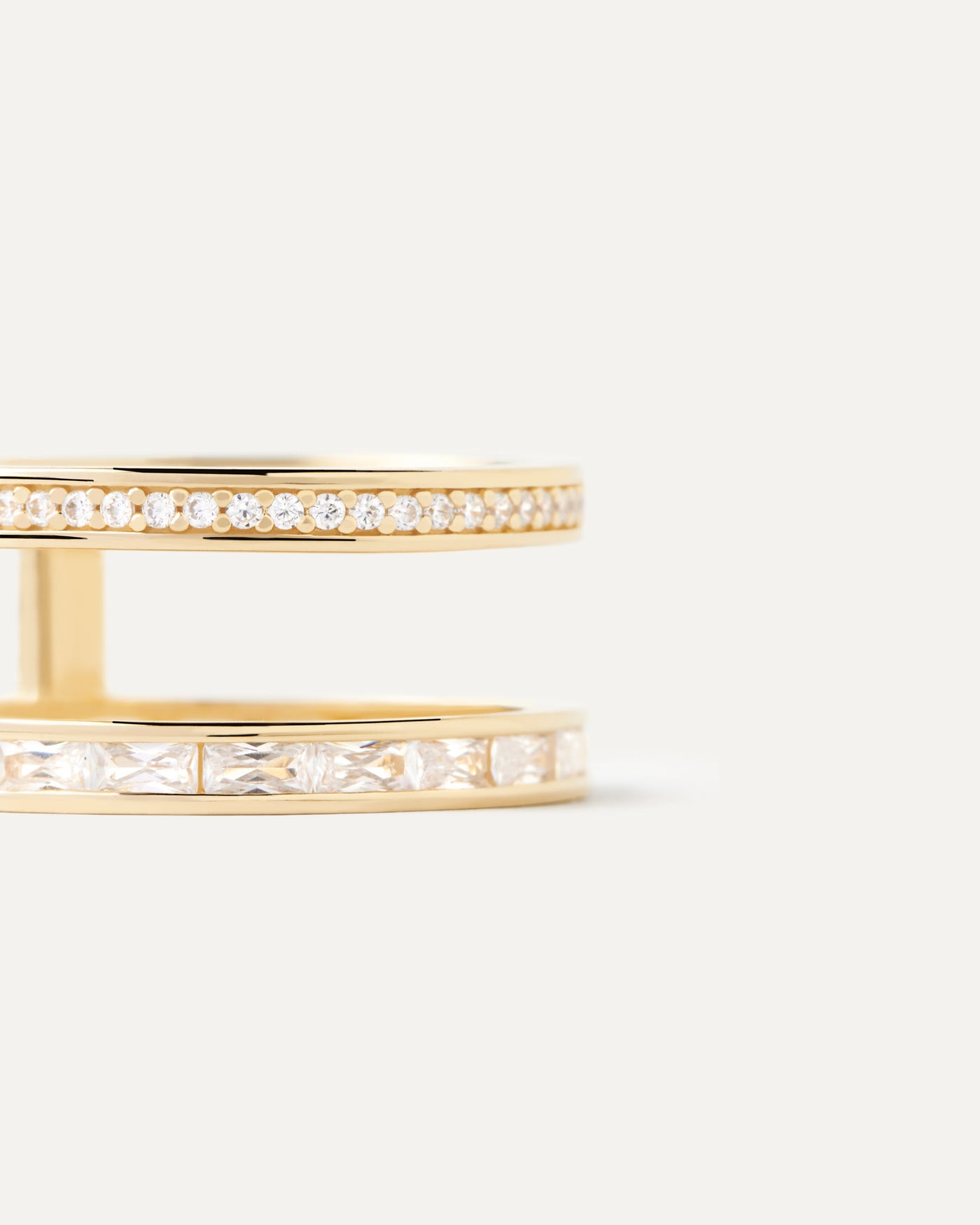 Crystal and zirconia  rings