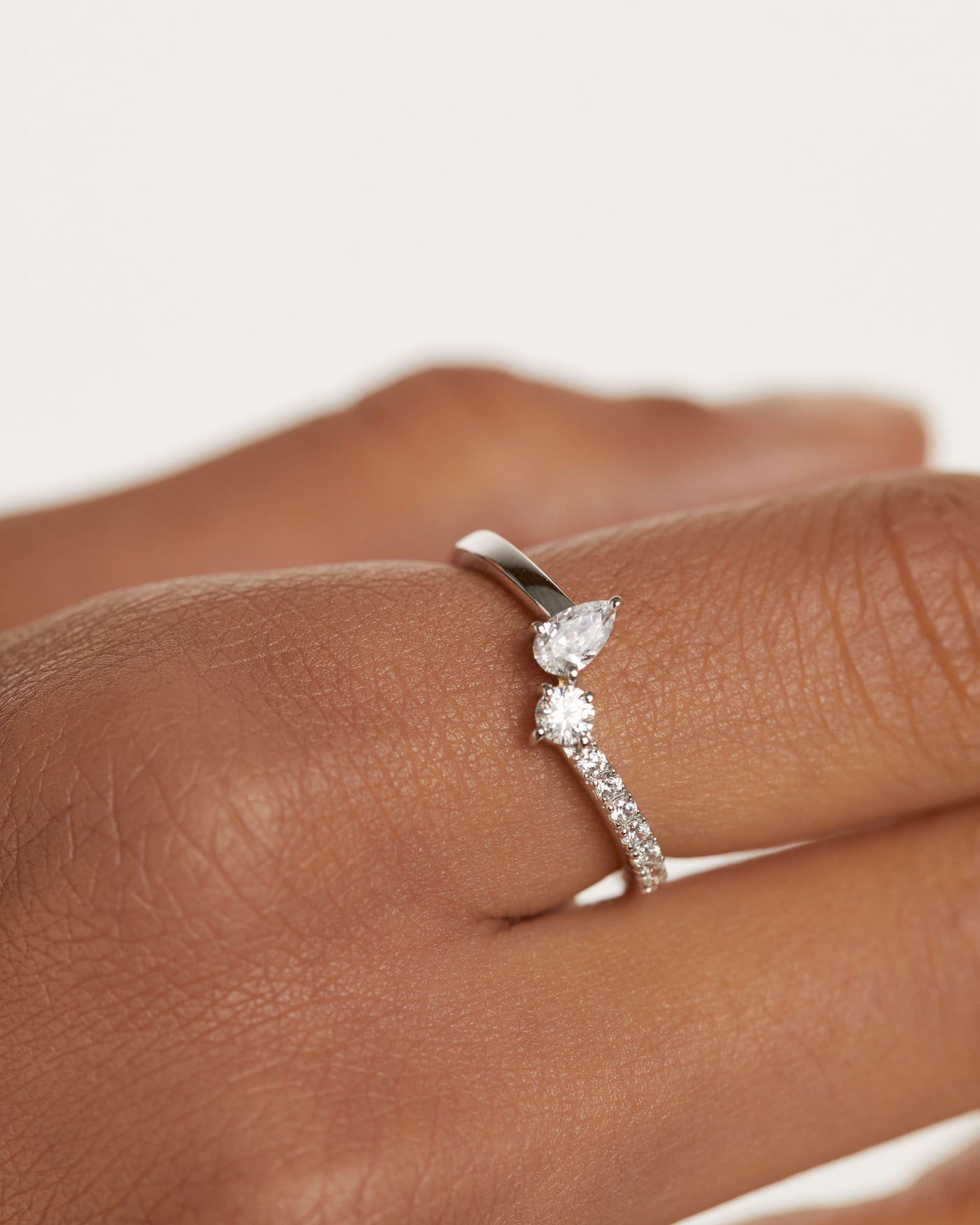 Crystal and zirconia  rings