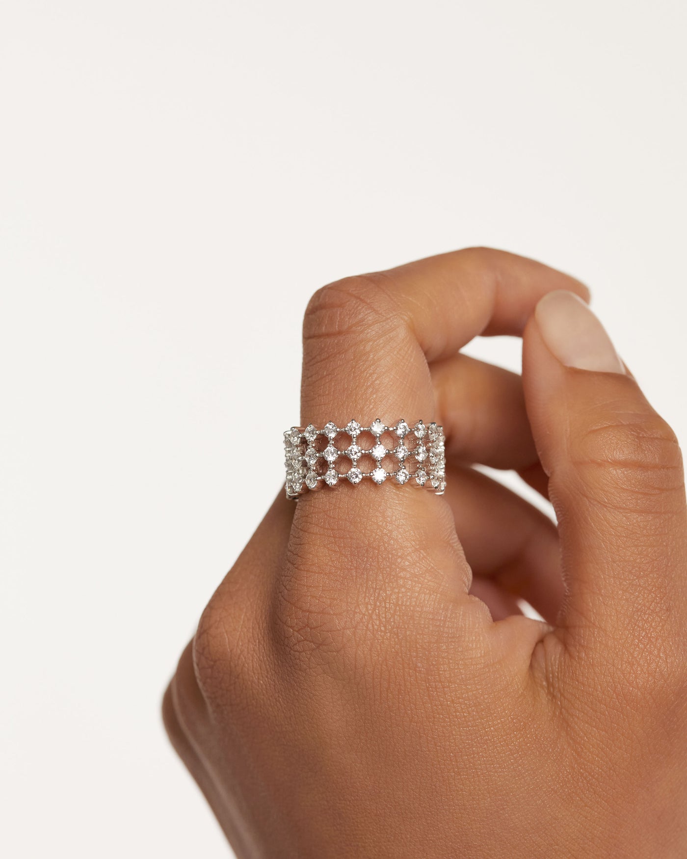 Crystal and zirconia  rings