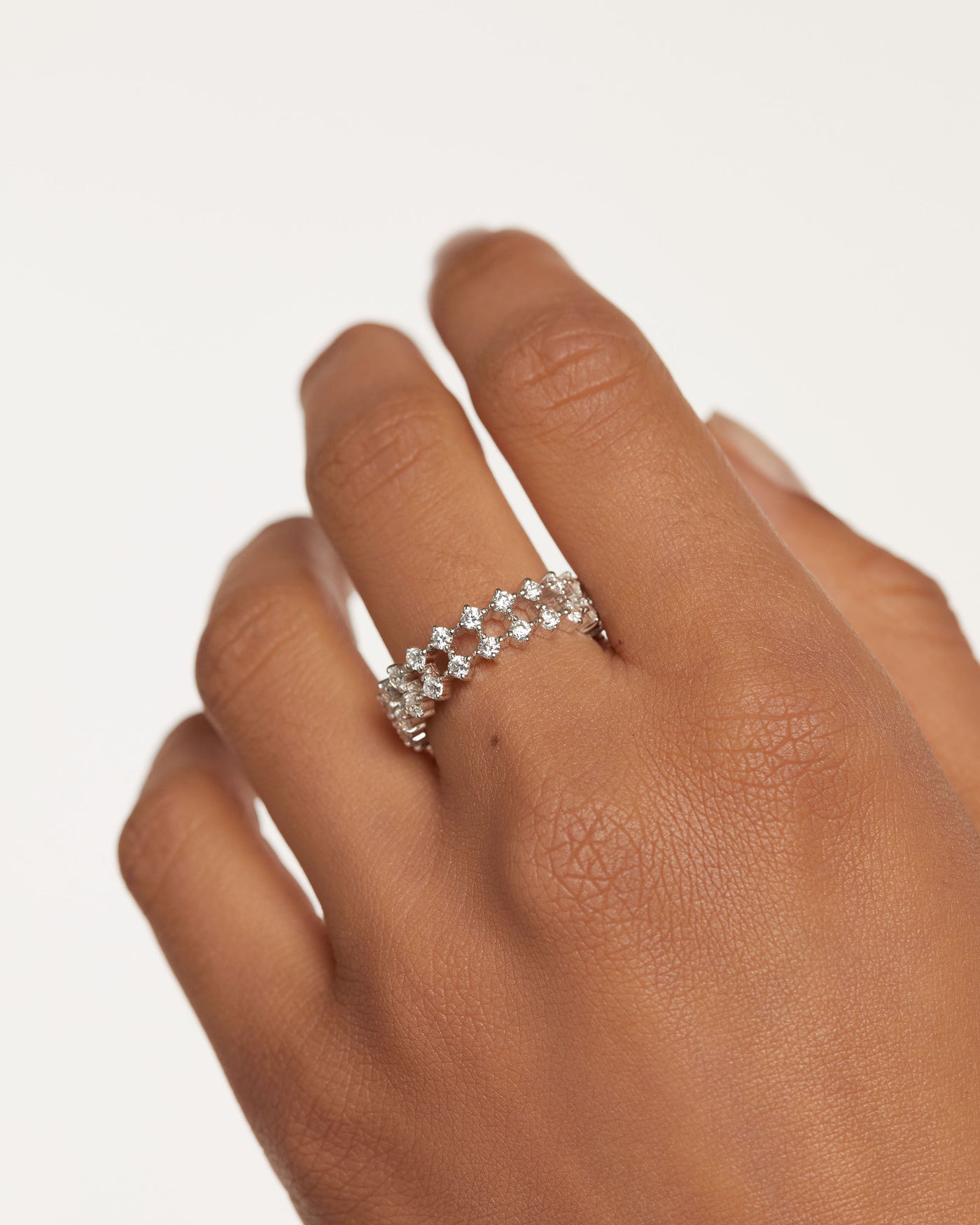 Crystal and zirconia  rings