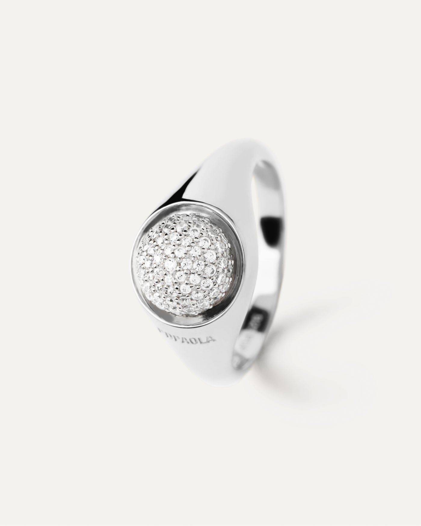 Pavé Moon Silver Ring - 
        
          Sterling Silver
        
      