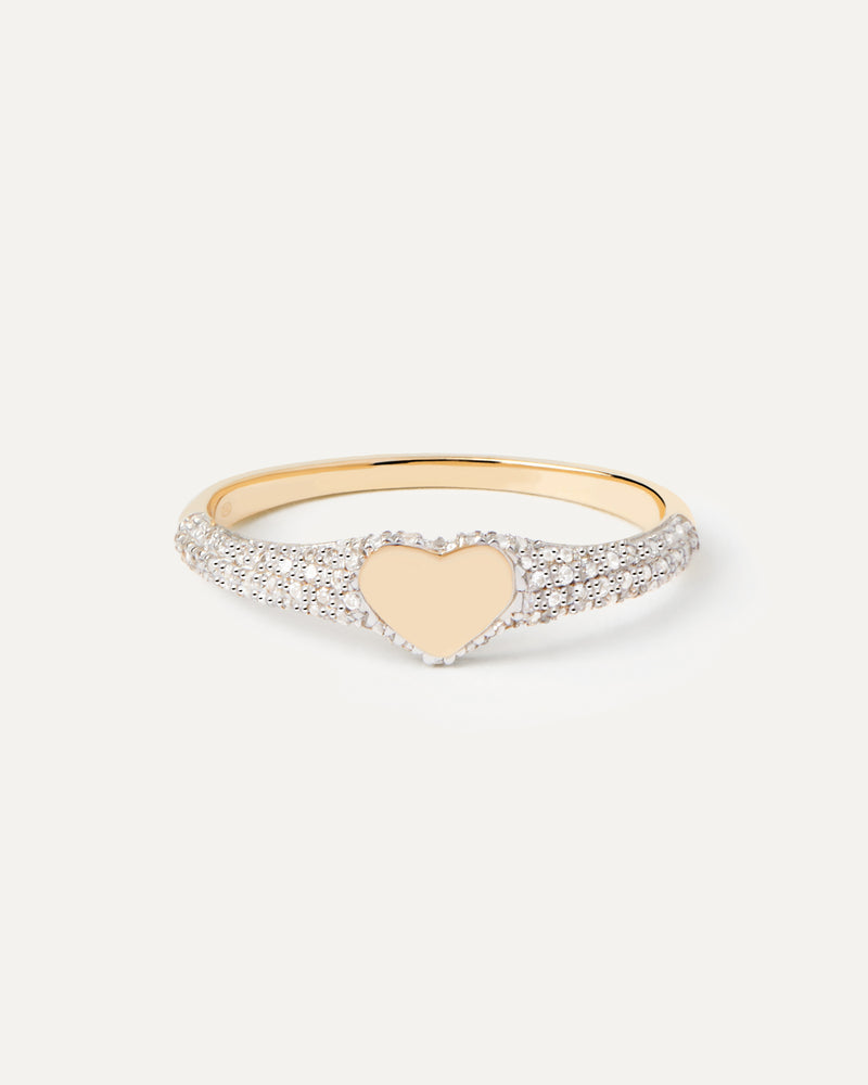 Heart stamp inside ring store