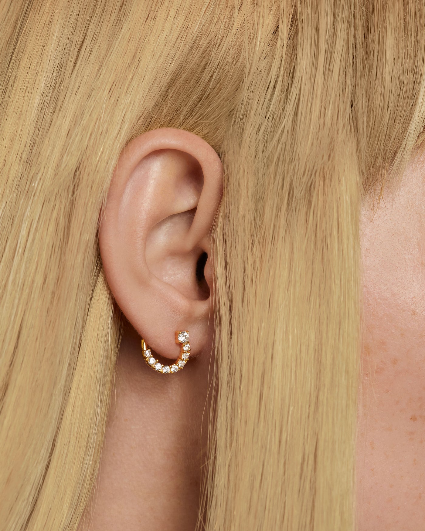Crystal and zirconia  earrings