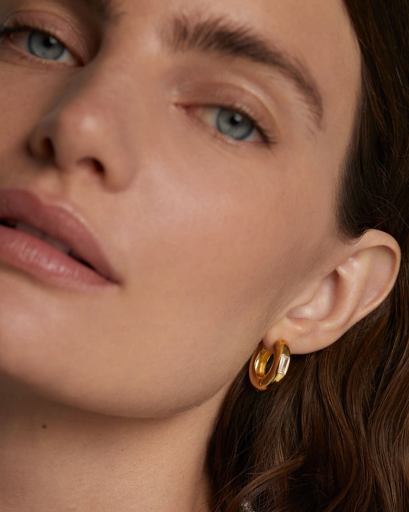 Kali Hoop Earrings 
  
    Sterling Silver / 18K Gold plating
  
