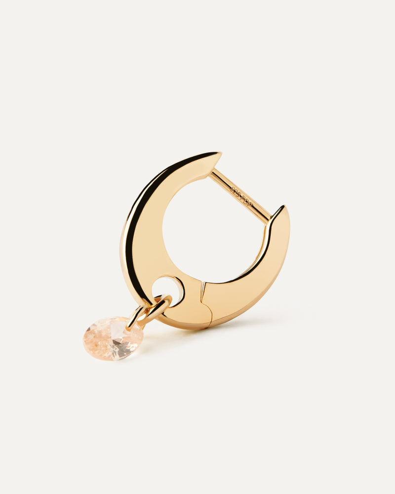 Aros Lily melocotón - 
  
    Plata de Ley / Baño de Oro 18K
  

