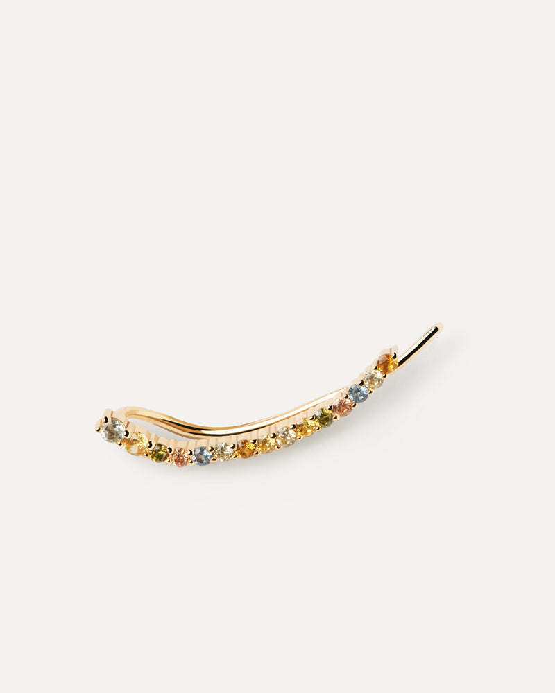 Pendientes trepadores Rainbow - 
  
    Plata de Ley / Baño de Oro 18K
  
