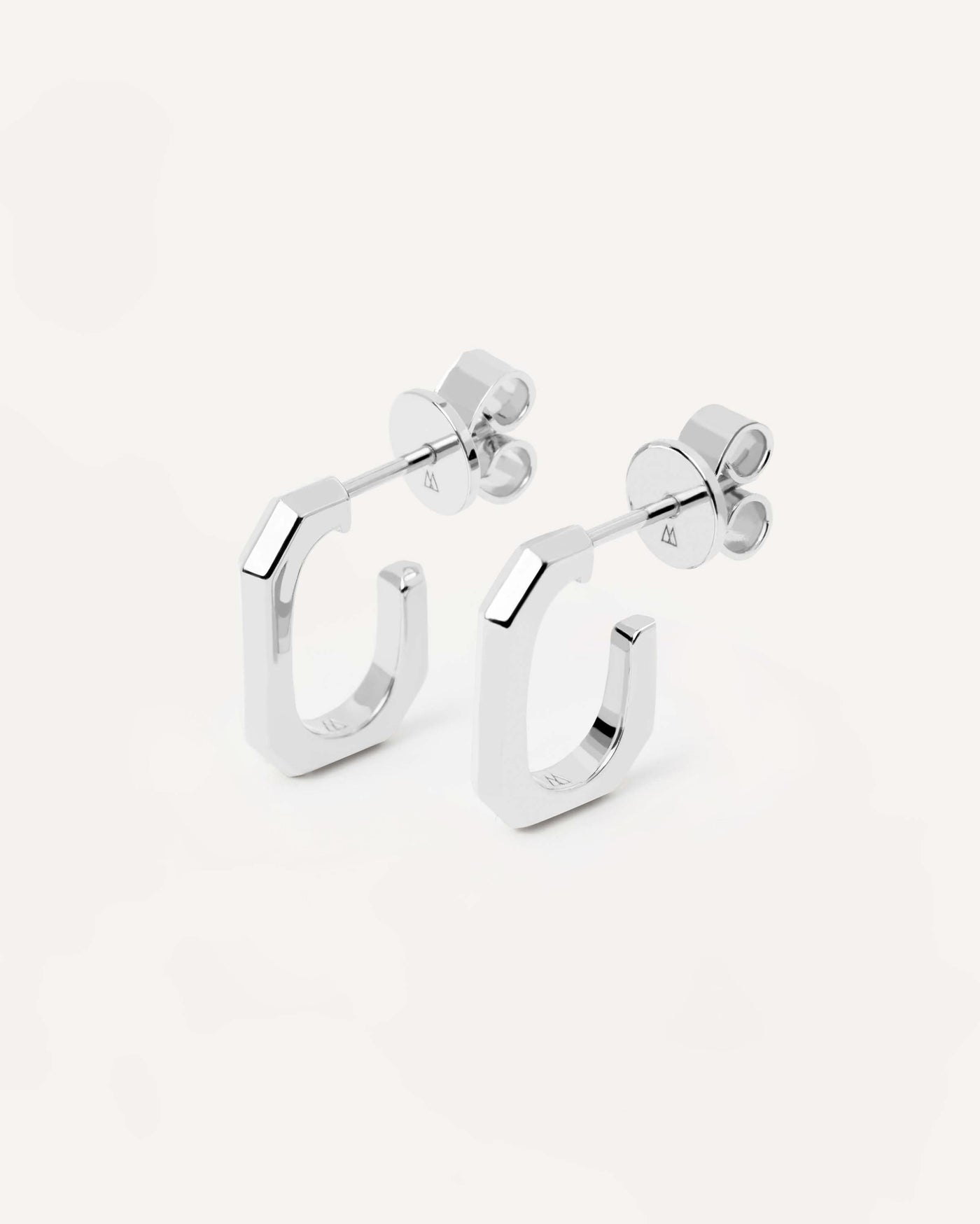 Boucles d'oreilles chaine argentées Endless Signature - 
  
    Laiton / Placage Argent Rhodié
  
