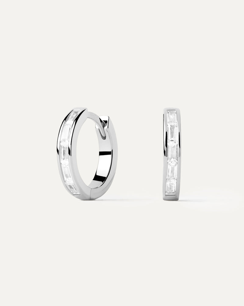 Viena Silver Hoops - 
  
    Sterling Silver
  
