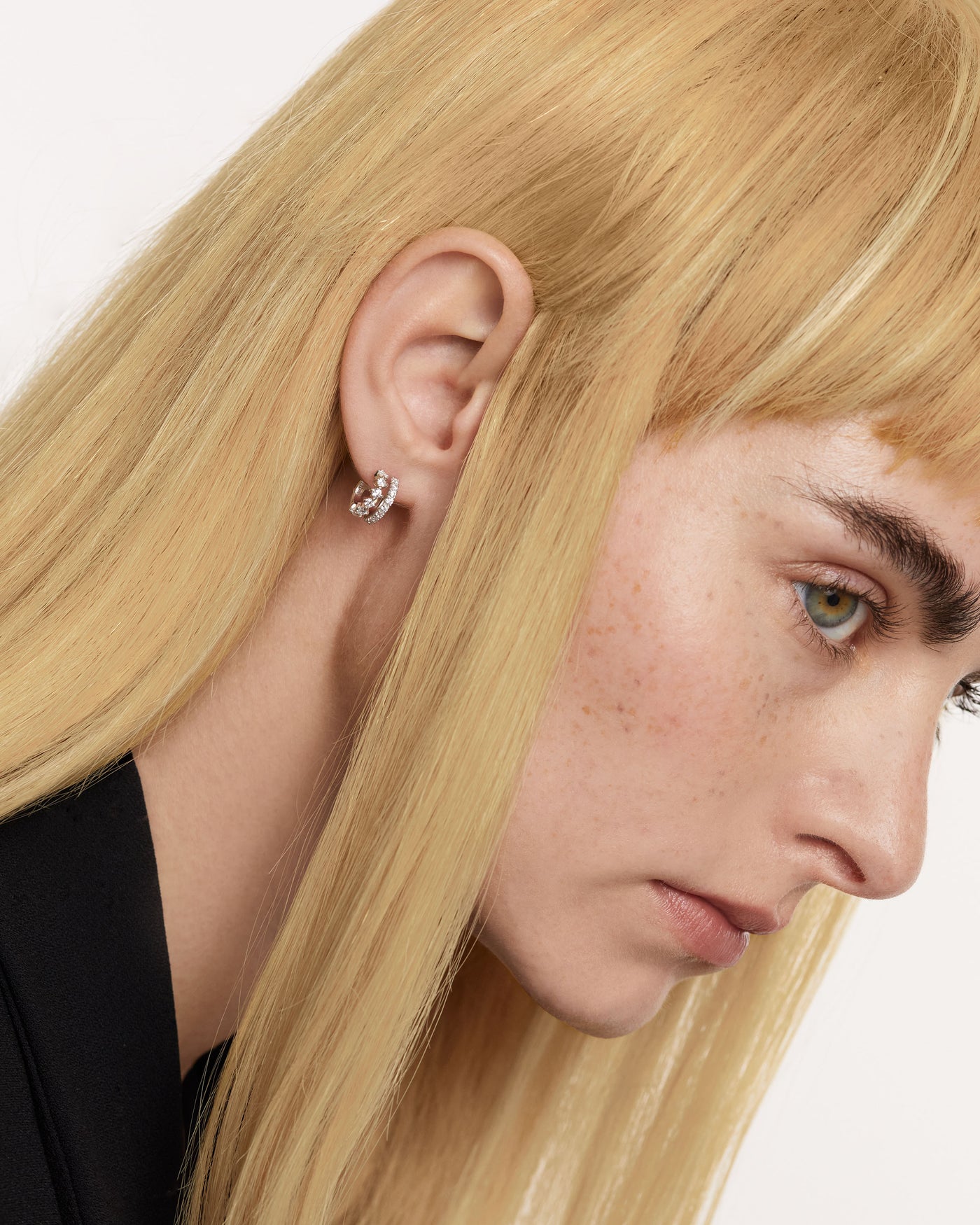 Crystal and zirconia  earrings