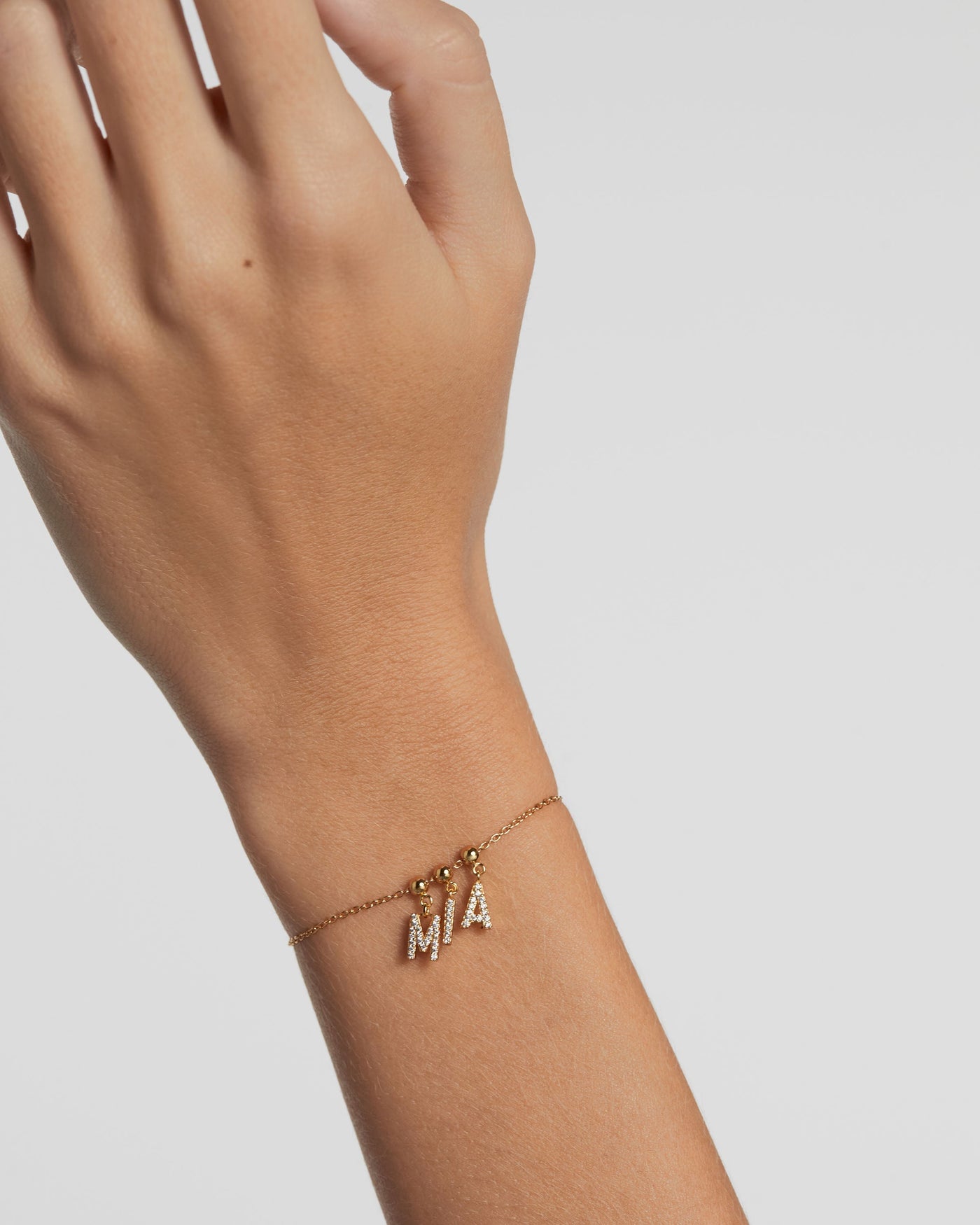 girl m letter bracelet