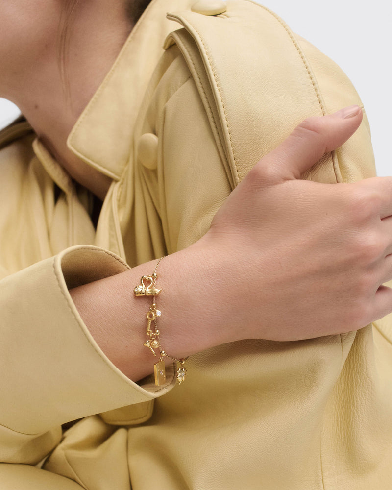Charm Golf - 
  
    Argento sterling / Placcatura in Oro 18K
  
