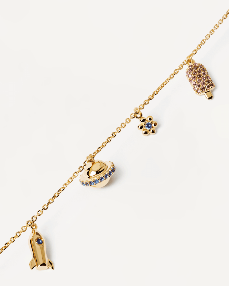 Collana Les Petites - 
  
    Argento sterling / Placcatura in Oro 18K
  
